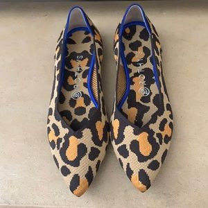 Rothy’s Animal Print Pointed Toe Flat